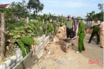 Công an Can Lộc cùng “chạy nước rút” về đích NTM với người dân Gia Hanh