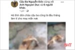 Thêm 1 thanh niên Hà Tĩnh đăng ảnh "khoe" giết khỉ trên Facebook