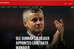 Man United bổ nhiệm Solskjaer đến hết mùa giải