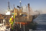 Một thủy thủ Việt Nam mất tích trong vụ cháy thuyền đánh cá ngoài khơi Hàn Quốc