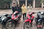 4 con nghiện gây ra 15 vụ trộm xe máy liên tỉnh Nghệ An - Hà Tĩnh