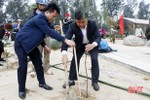 Hưởng ứng "Tết trồng cây", Cẩm Xuyên ra quân trồng gần 15 vạn cây xanh