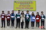 16 đội giành giải nhất phần thi đồng đội kỳ thi học sinh giỏi Hà Tĩnh lớp 9