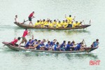 Thị trấn Đức Thọ nhất toàn đoàn Giải đua thuyền truyền thống sông La