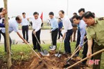 Bí thư Tỉnh ủy Lê Đình Sơn tham gia "Tết trồng cây" tại TP Hà Tĩnh