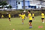 CLB Bóng đá Hồng Lĩnh Hà Tĩnh ra quân tập luyện đầu năm mới