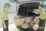 Truy bắt ô tô chở gỗ lậu chạy trốn từ Hà Tĩnh sang Quảng Bình