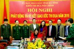 Khối Nội chính Hà Tĩnh ký kết giao ước thi đua năm 2019