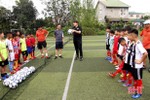 CLB bóng đá Hồng Lĩnh Hà Tĩnh kiểm tra năng khiếu bóng đá trẻ 