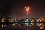 TP Hà Tĩnh bắn pháo hoa đêm 20/4 mừng công nhận đô thị loại II