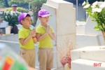 200 học sinh Mầm non Trí Đức về tri ân Ngã ba Đồng Lộc