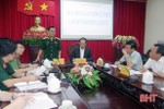 Đoàn công tác BTV Tỉnh ủy kiểm tra thực hiện nhiệm vụ QP-AN ở TP Hà Tĩnh