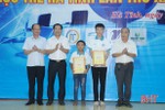 Trao thưởng 35 thí sinh đạt giải Hội thi Tin học trẻ Hà Tĩnh
