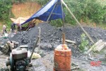 Khai thác than kiểu thổ phỉ tại Hương Khê, bị phạt 70 triệu đồng