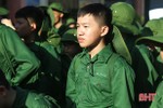 120 "chiến sỹ nhí" Hà Tĩnh lên đường tham gia Học kỳ trong quân đội