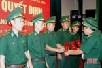 65 cán bộ, sĩ quan Biên phòng Hà Tĩnh được thăng quân hàm