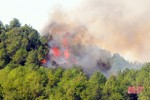 Cháy rừng ở Đức Thọ, Hương Sơn: Lửa "uy hiếp" trạm điện và nhiều hộ dân