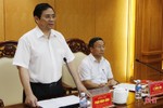 Trưởng ban Tổ chức Trung ương đánh giá cao quyết tâm của Hà Tĩnh trong sáp nhập xã