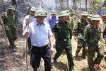 Trưởng ban Tổ chức Trung ương trực tiếp chỉ đạo chống cháy rừng ở Hương Sơn