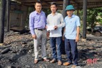 Hương Khê kêu gọi hỗ trợ gia đình bị cháy nhà ở Hương Lâm