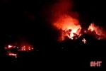 Cháy rừng trong đêm ở xã Kỳ Hà