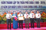 Thị trấn Phố Châu đón nhận Bằng khen của Thủ tướng Chính phủ