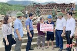 MTTQ Hà Tĩnh trao 132 triệu đồng hỗ trợ người dân thiệt hại do bão