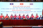 9 tỉnh 3 nước sử dụng đường 8 và đường 12 ký biên bản hợp tác tại Hà Tĩnh