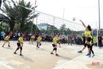 Hấp dẫn giải bóng chuyền nữ Công đoàn cơ sở trường học huyện Hương Sơn
