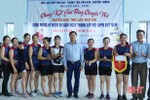 Thị trấn vô địch giải bóng chuyền nữ huyện Đức Thọ