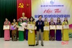 35 thí sinh sôi nổi tham gia Hội thi báo cáo viên phụ nữ Hương Khê