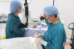BVĐK TP Hà Tĩnh phẫu thuật mắt bằng phương pháp phaco cho 16 bệnh nhân đầu tiên