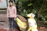 Bắt xe khách từ Cẩm Xuyên ra Can Lộc… trộm xe máy!