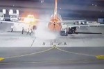 Máy bay Ukraine bất ngờ bốc cháy khi hạ cánh ở Ai Cập