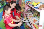 Trường mầm non đầu tiên ở Hà Tĩnh đưa thư viện vào dạy học