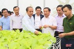 Lãnh đạo Hà Tĩnh tham quan khu công nghiệp, nông nghiệp công nghệ cao ở Vĩnh Phúc