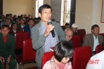 Cử tri Cẩm Xuyên, Can Lộc đề nghị tăng phụ cấp cho cán bộ thôn, đảm bảo tinh gọn, hoạt động hiệu quả
