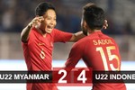 U22 Myanmar 2-2 U22 Indonesia (hiệp phụ 0-2): Chờ U22 Việt Nam ở trận chung kết