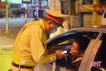 Vi phạm nồng độ cồn, 44 tài xế ở Hồng Lĩnh, Nghi Xuân bị xử phạt gần 160 triệu đồng