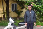 Bắt đối tượng trộm xe máy ở TP Hà Tĩnh mang về Cẩm Xuyên cất giấu