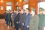 Lãnh đạo tỉnh Hà Tĩnh dâng hương Chủ tịch Hồ Chí Minh tại Khu di tích Kim Liên