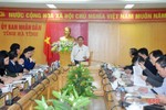 Thống nhất nội dung, chương trình kỳ họp bất thường HĐND tỉnh Hà Tĩnh khóa XVII
