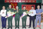 Trung tá Trần Nam Long làm Chỉ huy trưởng Ban CHQS thị xã Hồng Lĩnh