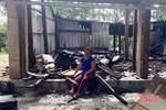 “Bà hỏa” thiêu rụi ngôi nhà 2 gian ở vùng thượng Kỳ Anh