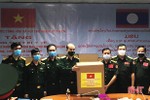 Bộ Quốc phòng hỗ trợ nước bạn Lào gói thiết bị y tế chống dịch Covid-19 trị giá 3 tỷ đồng