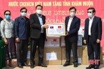 Tỉnh Khăm Muộn tiếp nhận hỗ trợ trang thiết bị y tế trị giá 500 triệu đồng của tỉnh Hà Tĩnh