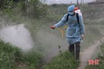 Can Lộc tiếp nhận 2.160 lít hóa chất tiêu độc khử trùng môi trường chăn nuôi