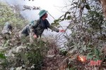 50 cán bộ, chiến sỹ Biên phòng Hà Tĩnh nỗ lực cứu rừng thông bị cháy