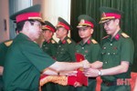 86 cán bộ, sỹ quan Bộ CHQS Hà Tĩnh được thăng quân hàm, nâng bậc lương