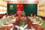 Công an Thạch Hà triển khai các phương án phục vụ Đại hội Đảng bộ huyện